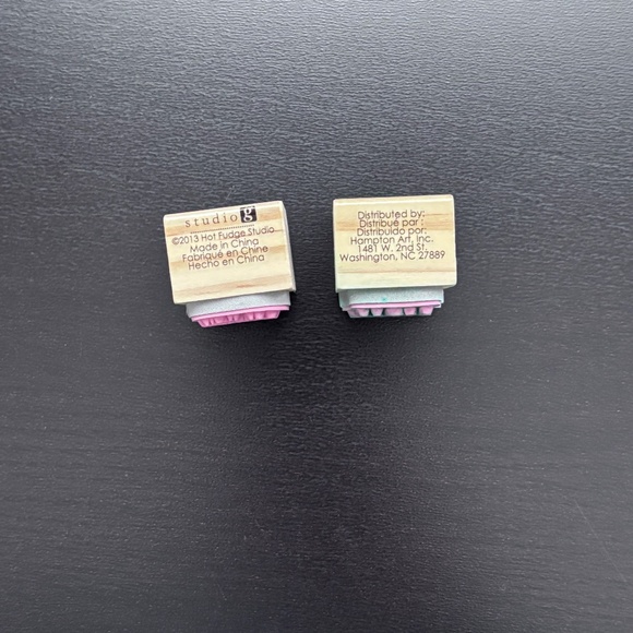 Wood Mounted Rubber Stamps Bundle of 4 - Picture 5 of 12